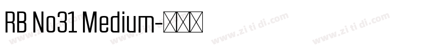 RB No31 Medium字体转换